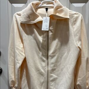 Cream Zip-Up Jacket